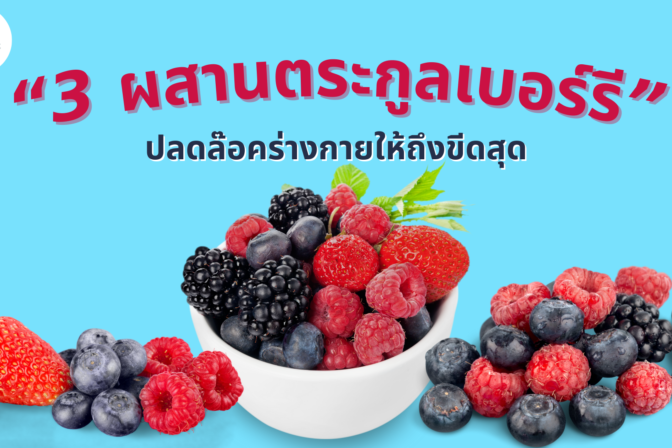 “3 ผสานตระกูลเบอร์รี” ปลดล๊อคร่างกายให้ถึงขีดสุด - ศูนย์ดูแลผู้สูงอายุลาดพร้าว